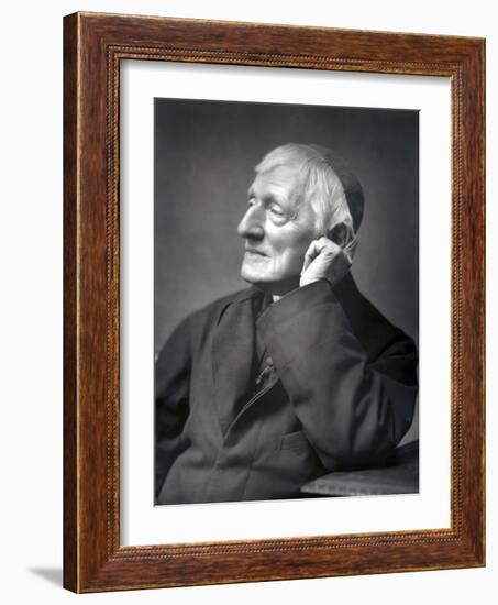 John Henry Newman, British Cardinal, Late 19th Century-null-Framed Photographic Print