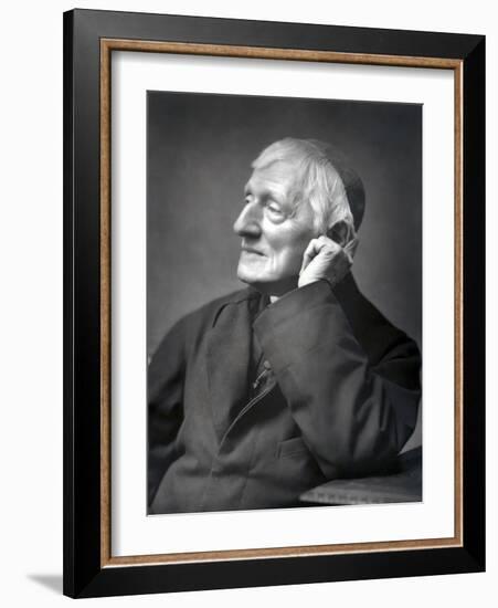 John Henry Newman, British Cardinal, Late 19th Century-null-Framed Photographic Print