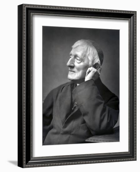 John Henry Newman, British Cardinal, Late 19th Century-null-Framed Photographic Print