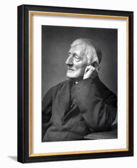 John Henry Newman, British Cardinal, Late 19th Century-null-Framed Photographic Print