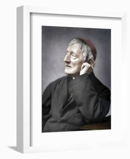 John Henry Newman, British cardinal, late 19th century-Unknown-Framed Photographic Print