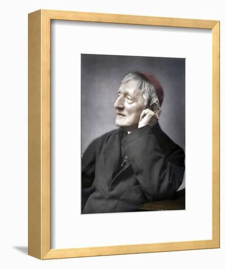 John Henry Newman, British cardinal, late 19th century-Unknown-Framed Photographic Print