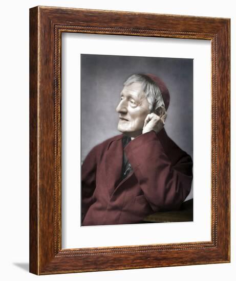 John Henry Newman, British cardinal, late 19th century-Unknown-Framed Photographic Print