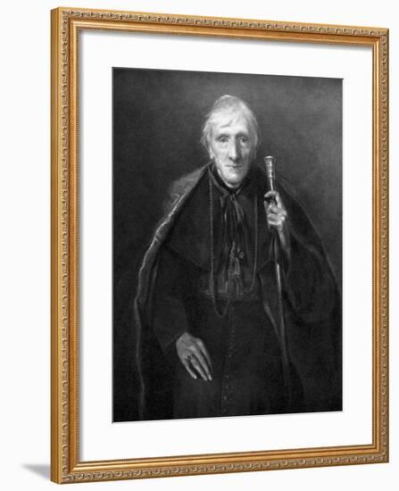 John Henry Newman in Old Age, British Scholar and Theologian, C1885-null-Framed Giclee Print