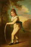 Jeune femme et petit garçon tenant un chat-John Hoppner-Framed Giclee Print