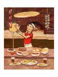 Teppan, Japanese Chef-John Howard-Giclee Print