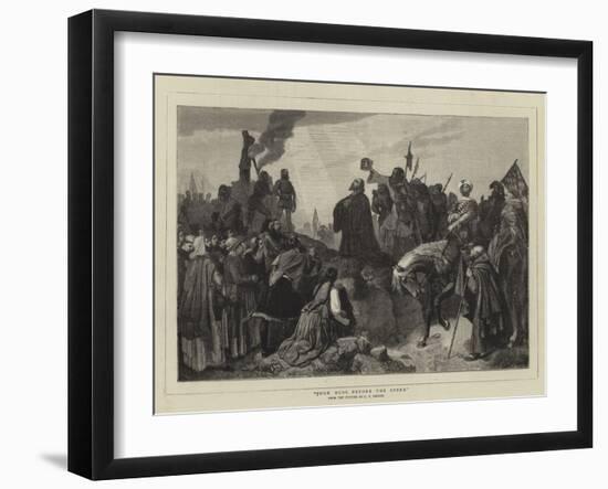 John Huss before the Stake-Carl Friedrich Lessing-Framed Giclee Print