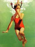 "Dunked Under Water," August 9, 1941-John Hyde Phillips-Framed Giclee Print