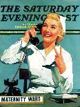 "Maternity Ward," Saturday Evening Post Cover, December 14, 1940-John Hyde Phillips-Giclee Print