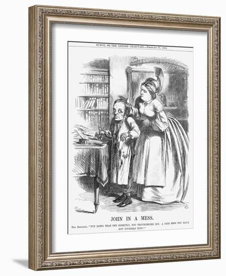 John in a Mess, 1864-John Tenniel-Framed Giclee Print