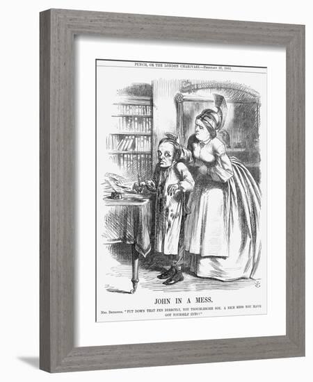 John in a Mess, 1864-John Tenniel-Framed Giclee Print