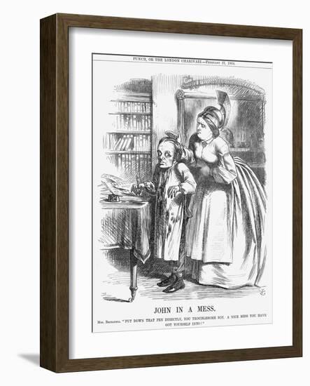 John in a Mess, 1864-John Tenniel-Framed Giclee Print