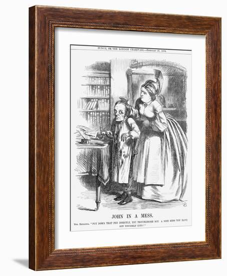 John in a Mess, 1864-John Tenniel-Framed Giclee Print