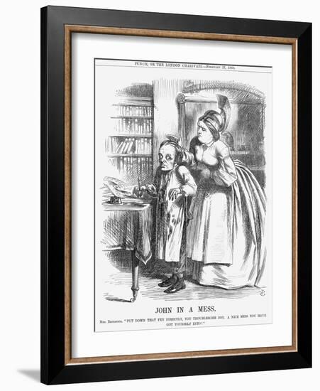 John in a Mess, 1864-John Tenniel-Framed Giclee Print