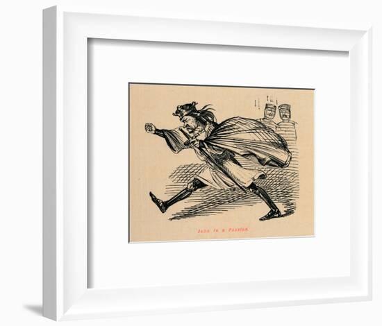 'John in a Passion', c1860, (c1860)-John Leech-Framed Giclee Print