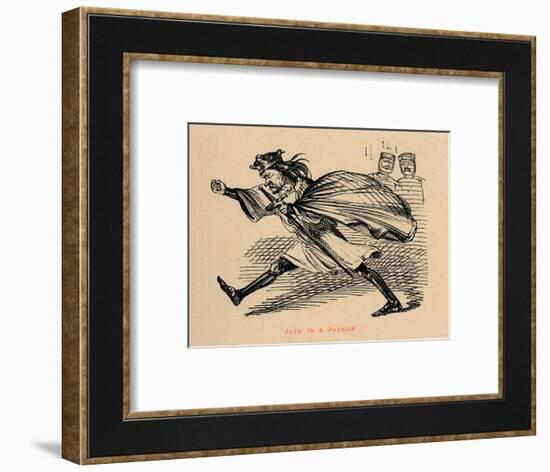 'John in a Passion', c1860, (c1860)-John Leech-Framed Giclee Print