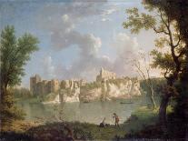 Chepstow Castle (Oil on Canvas)-John Inigo Richards-Giclee Print