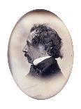 Profile Portrait of a Gentleman, Identified as Charles Dickens, C.1853-1855-John Jabez Edwin Paisley Mayall-Giclee Print