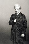 Profile Portrait of a Gentleman, Identified as Charles Dickens, C.1853-1855-John Jabez Edwin Paisley Mayall-Giclee Print