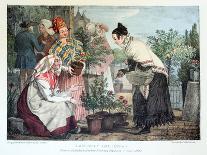 Le Marche Aux Fleurs, Published by Rodwell and Martin, 1820-John James Chalon-Framed Giclee Print