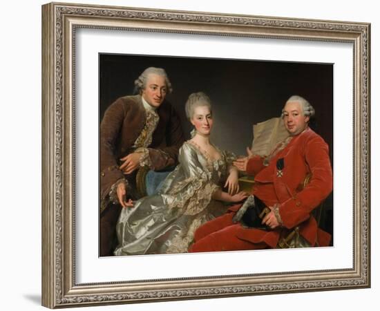 John Jennings, His Brother and Sister-In-Law, 1769-Alexander Roslin-Framed Giclee Print