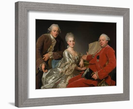 John Jennings, His Brother and Sister-In-Law, 1769-Alexander Roslin-Framed Giclee Print