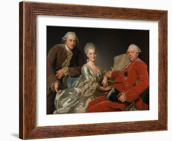 John Jennings, His Brother and Sister-In-Law, 1769-Alexander Roslin-Framed Giclee Print