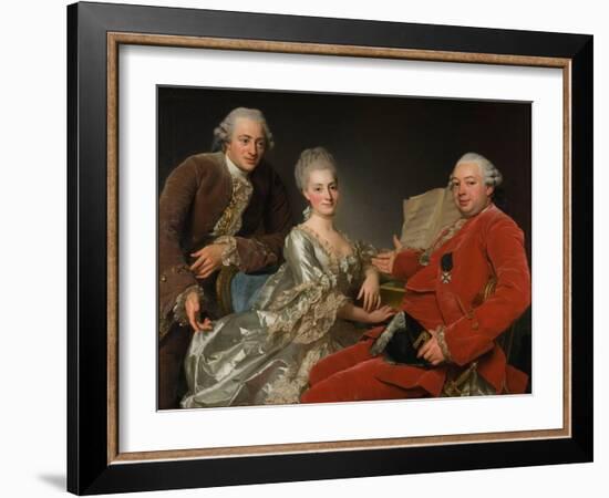 John Jennings, His Brother and Sister-In-Law, 1769-Alexander Roslin-Framed Giclee Print