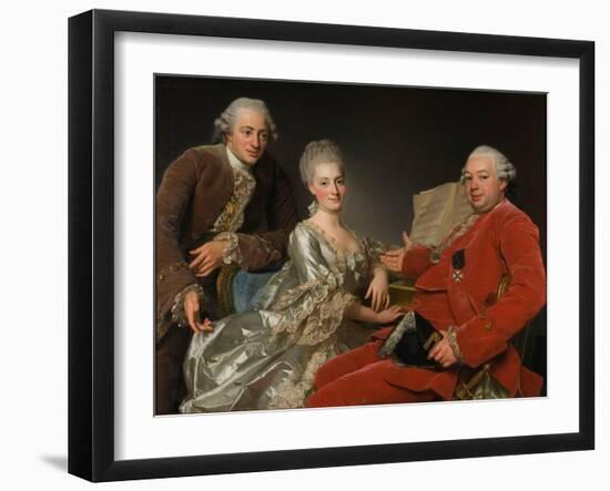 John Jennings, His Brother and Sister-In-Law, 1769-Alexander Roslin-Framed Giclee Print