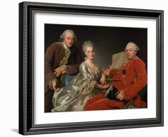 John Jennings, His Brother and Sister-In-Law, 1769-Alexander Roslin-Framed Giclee Print