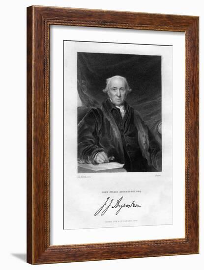 John Julius Angerstein (1735-182), English Philanthropist and Merchant-Scriven-Framed Giclee Print