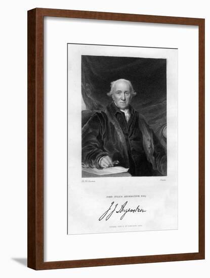 John Julius Angerstein (1735-182), English Philanthropist and Merchant-Scriven-Framed Giclee Print