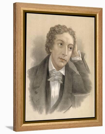 John Keats English Poet-null-Framed Stretched Canvas