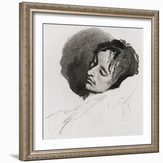 John Keats in His Last Illness, from 'The Century Illustrated Monthly Magazine', May to October,…-Joseph Severn-Framed Giclee Print