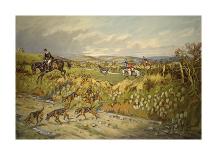 The Meynell - Evening Hunt from Eaton Wood-John King-Framed Premium Giclee Print