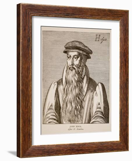 John Knox, from 'Effigies' by Jacobus Verheiden, 1602-Hendrik I Hondius-Framed Giclee Print