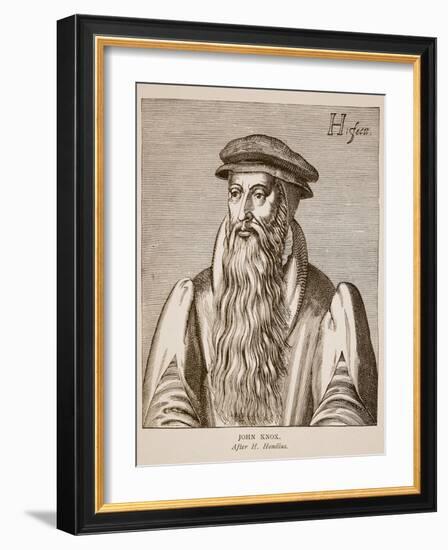 John Knox, from 'Effigies' by Jacobus Verheiden, 1602-Hendrik I Hondius-Framed Giclee Print