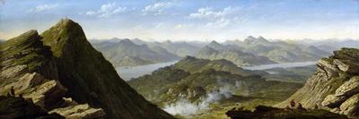 Landscape with a Tourist at Loch Katrine-John Knox-Framed Giclee Print