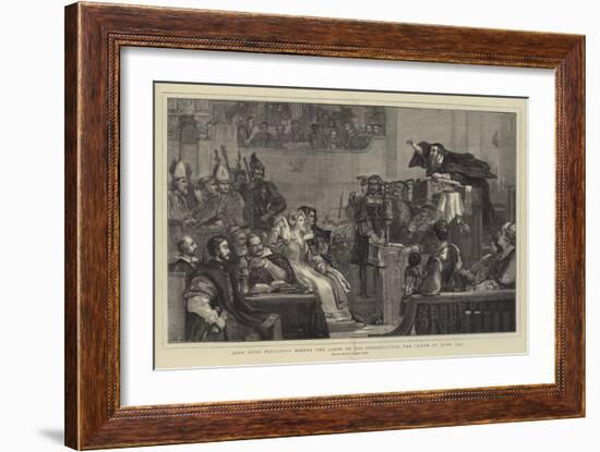 John Knox Preaching before the Lords of the Congregation, the Tenth of June, 1559-Sir David Wilkie-Framed Giclee Print