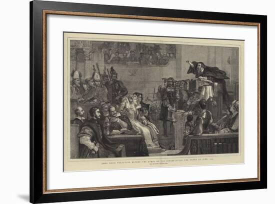 John Knox Preaching before the Lords of the Congregation, the Tenth of June, 1559-Sir David Wilkie-Framed Giclee Print