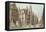 John Knox's House and Canongate - Edinburgh-English School-Framed Premier Image Canvas