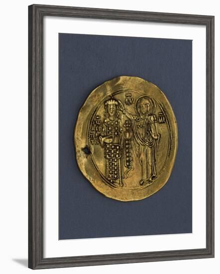 John Komnenos Aureus, Usurper of Byzantine Empire, Verso, Byzantine Coins, 12th Century-null-Framed Giclee Print