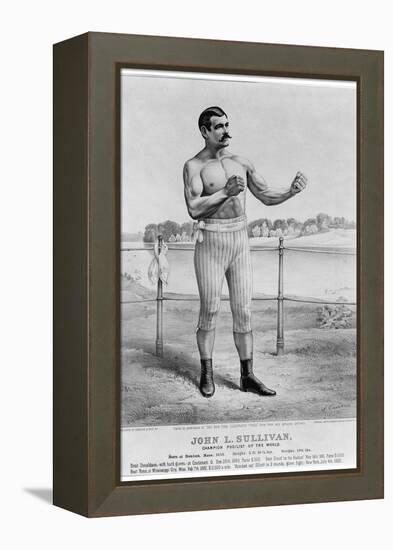 John L Sullivan (1858-1918)-Currier & Ives-Framed Premier Image Canvas