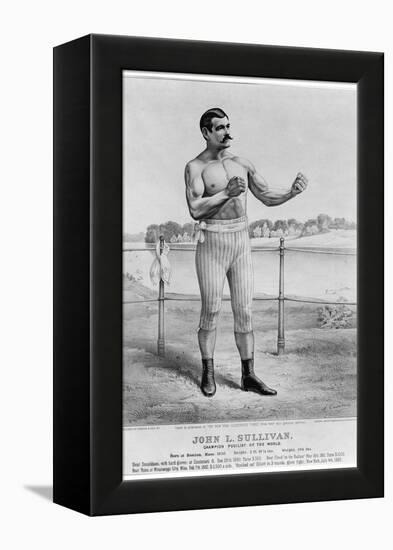 John L Sullivan (1858-1918)-Currier & Ives-Framed Premier Image Canvas