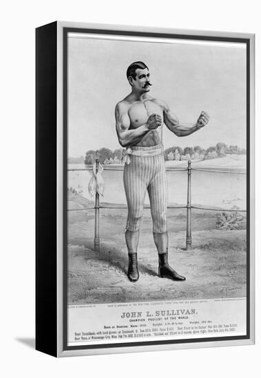 John L Sullivan (1858-1918)-Currier & Ives-Framed Premier Image Canvas