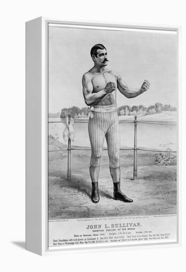 John L Sullivan (1858-1918)-Currier & Ives-Framed Premier Image Canvas