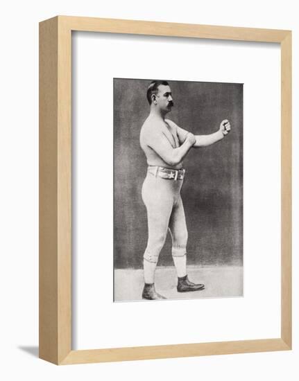 John L Sullivan, American boxer, c1898-Unknown-Framed Photographic Print