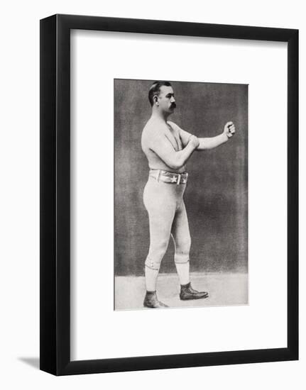 John L Sullivan, American boxer, c1898-Unknown-Framed Photographic Print