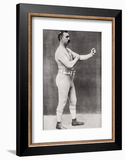 John L Sullivan, American boxer, c1898-Unknown-Framed Photographic Print