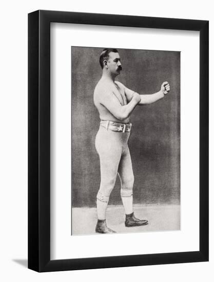 John L Sullivan, American boxer, c1898-Unknown-Framed Photographic Print